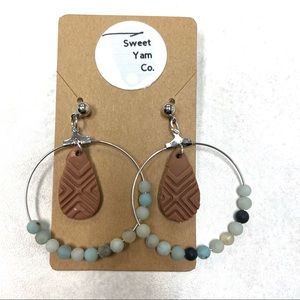 Handmade Clay Earrings 🌔✨